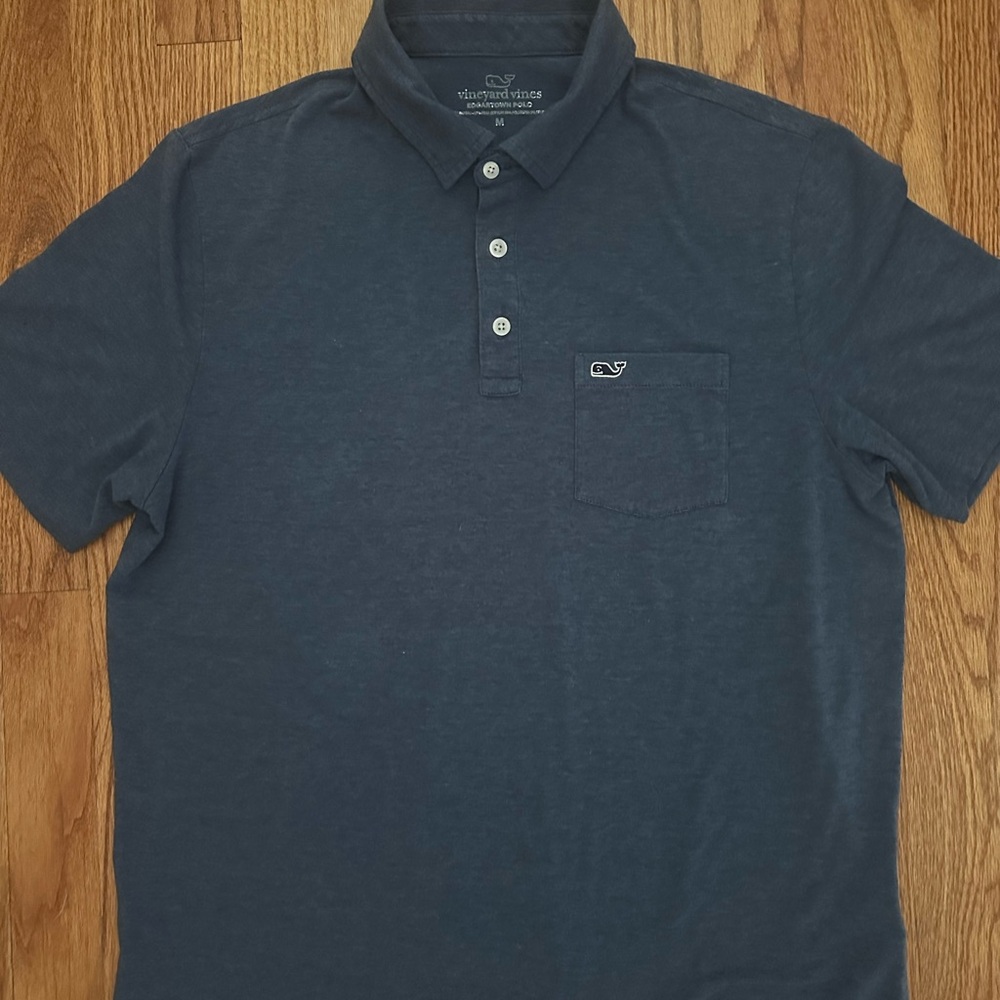 Vineyard Vines Dark Blue Edgartown Polo Shirt